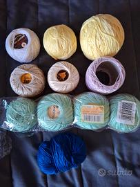 Filati misti 600 grammi circa 