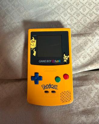 Game Boy Color Pikachu Edition + Pokémon Argento