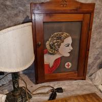 mobiletto medicinali d"inizio 900, armadietto p.s.