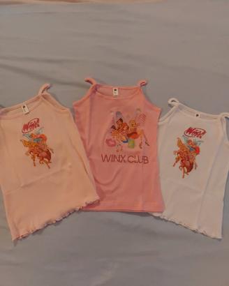 3 Canottierine Winx Club 5 anni