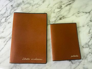Libretto circolazione e libretto patente in pelle