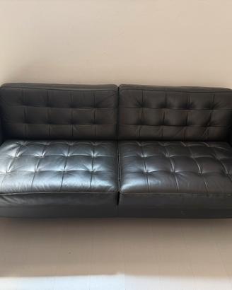 Divano IKEA Landskrona 3 posti - pelle nera