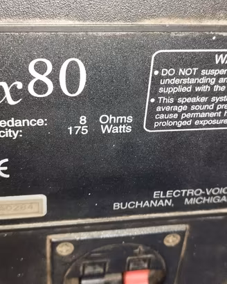 Casse Electro voice 8 pollici coppia