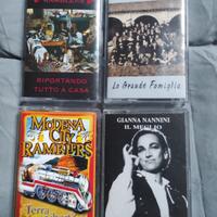 Cassette musicali di vari generi 