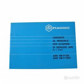 Variante manuale stazioni di servizio Ape TM P703 
