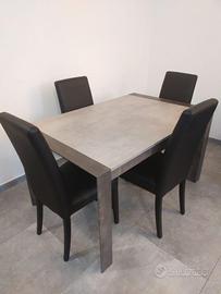 tavolo wood + 4 sedie