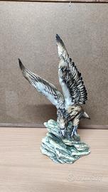 Aquila Ceramica Capodimonte firmata Mollica