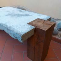 tavolino caffè in cemento 