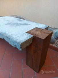 tavolino caffè in cemento 