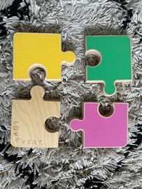 Puzzle in legno spesso del Companion Kit Lovevery