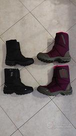 SCARPONCINI NEVE DECATHLON TAGLIA 29 E 34