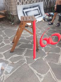 Scaletta in legno a 3 gradini, pieghevole