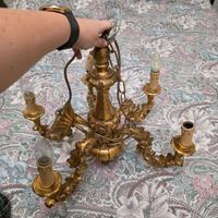Lampadario dorato