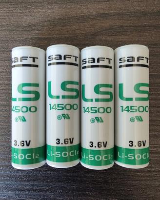 Batterie al litio Saft LS 14500 da 3,6V