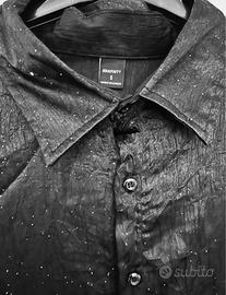 Camicia uomo nero lucido
