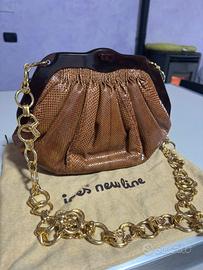 Borsa Vintage Ipes New Line Stampa Pitonata catena