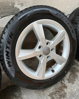 Cerchi originali Audi 16" + gomme termiche PIRELLI