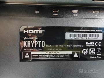 monitor gaming 2k 165 Hz 