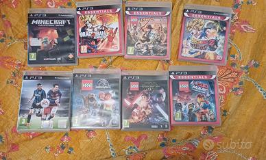 Lotto 8 giochi ps3 -Lego, MInecraft, Dragonball