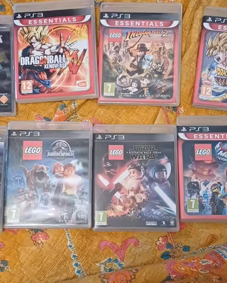 Lotto 8 giochi ps3 -Lego, MInecraft, Dragonball