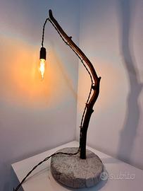 Lampada Artigianale con lampadina LED