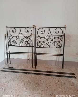 letto in ferro battuto 