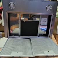 cappa elica inox come nuova. larghezza 60 cm