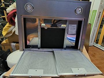 cappa elica inox come nuova. larghezza 60 cm