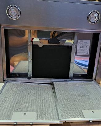 cappa elica inox come nuova. larghezza 60 cm