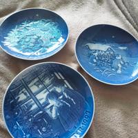 set di tre piatti royal Copenhagen Bing &grondahl