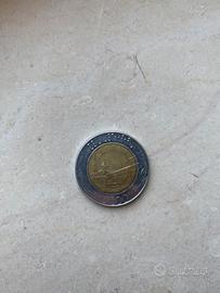 Moneta Rara Bimetallica 500 lire 1987
