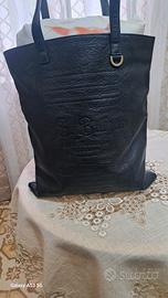 Borsa Tote Bvlgari"Collezione"" in pelle nera