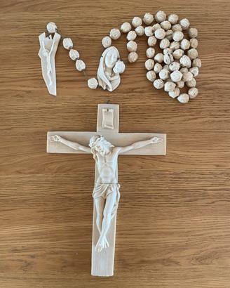 Rosario e crocifisso da parete