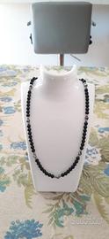 Collana uomo pietra nera