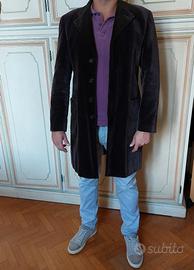 Cappotto vellutto marrone Richmond