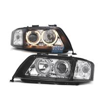 FARI XENON AUDI A6 4B 97-01 ANGEL EYES FONDO NERO