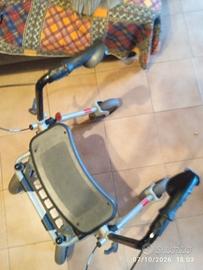 deambulatore rollator 4 ruote pieghevole 