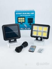 faro solare a LED con pannello 
