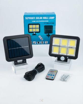 faro solare a LED con pannello 