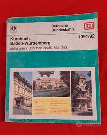 Orario Ferrovie Tedesche DB 1991 Kursbuch Baden