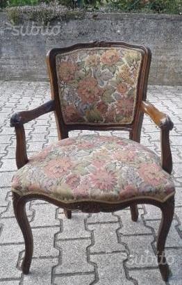 Sedia poltrona stile liberty