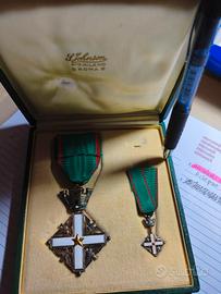 coppia medaglia in argento punzone 