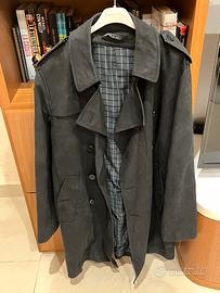 Cappotto tipo trench lungo sartoriale da uomo