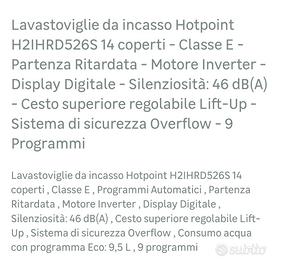 lavastoviglia da i lncasso imballata 