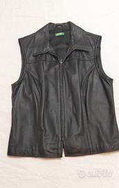 gilet in vera pelle