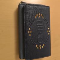 Portafoglio Liu Jo donna blu con borchie oro