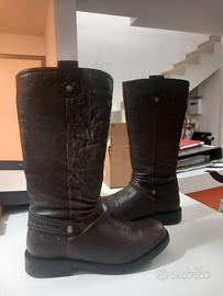 stivali in pelle bambina