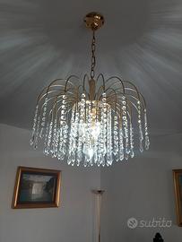 lampadario swarovski +piantana