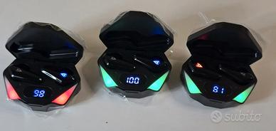 cuffia bluetooth con luce RGB wireless gaming x3