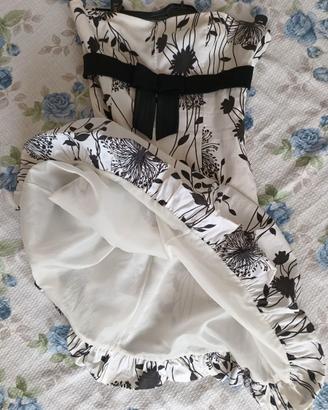 Vestito bianco-nero